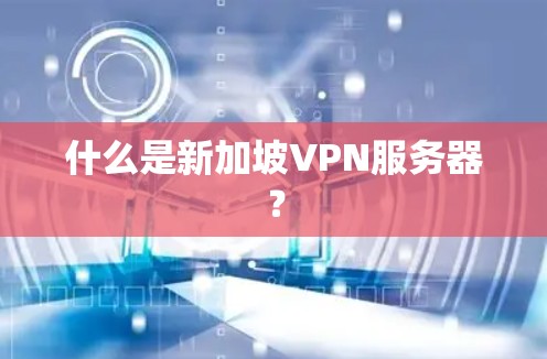 什么是新加坡VPN服务器?