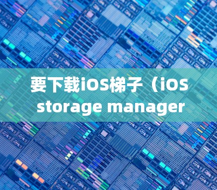 要下载iOS梯子（iOS storage manager）您可以按照以下步骤操作