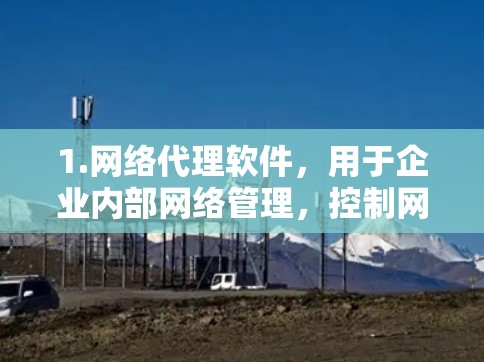 1.网络代理软件，用于企业内部网络管理，控制网络流量，常见的有