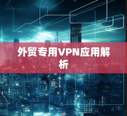 外贸专用VPN应用解析