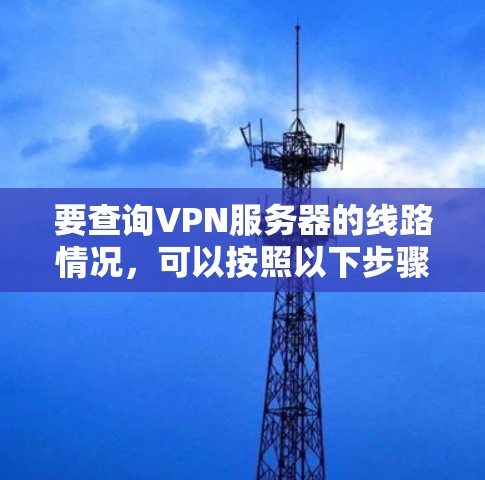 要查询VPN服务器的线路情况,可以按照以下步骤进行